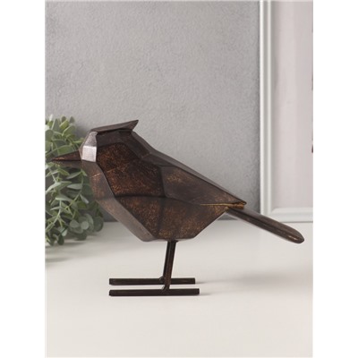 Фигурка полистоун «Чёрная птица. Грани», 24×9×16.5 см