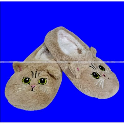 6 ПАР - Носки-тапочки с мехом Мордочки ЖЕНСКИЕ № 2