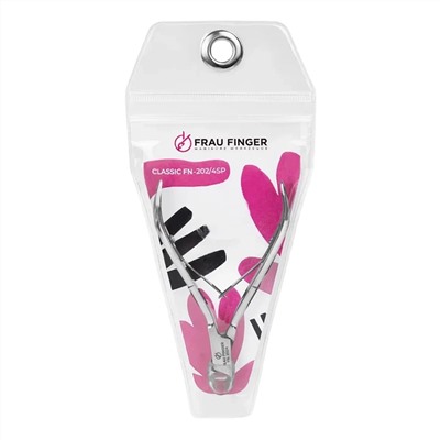 Frau Finger Кусачки маникюрные для кутикулы / Classic FN-202/4SP, двойная пружина, ручная заточка, 4 мм 20693