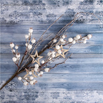 Еловая ветка декоративная «Зимнее волшебство. Магия», 63 см