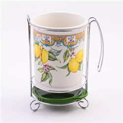 60176 Подставка д/стол/прибор 3пр Лимонный праздник доломит LR(х24)