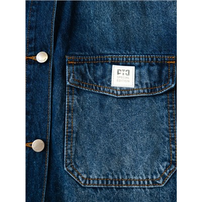 Куртка текстильная джинсовая для девочек