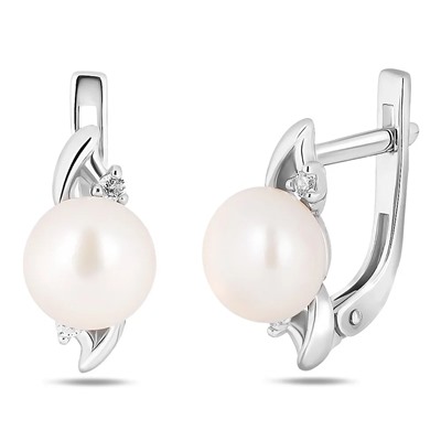 Серьги, жемчуг, см041