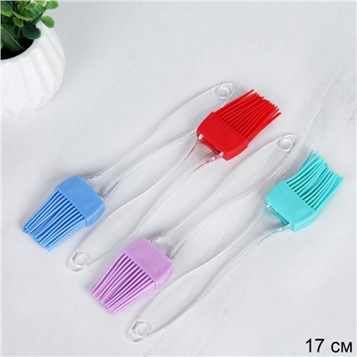 Кисточка силиконовая 17 см на блистере / ER-105 /уп 600/ 0,02