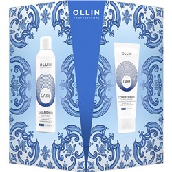 OLLIN CARE НАБОР для двойного увлажнения Шампунь 250 мл + кондиционер 200 мл