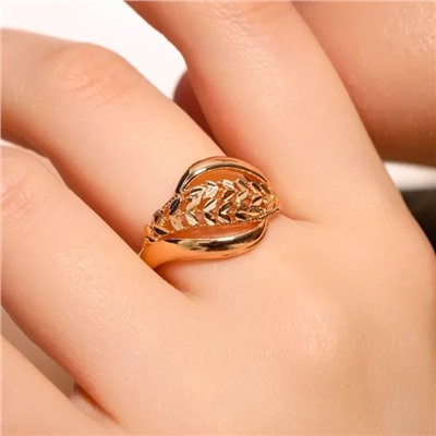 Кольцо 20 р ювелирная бижутерия коллекция "Дубай", покрытие позолота, арт.414.074-20