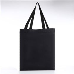 Сумка шопер Meh, 35×0.5×40, без подклада, чёрный