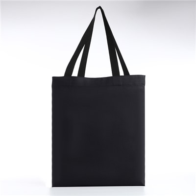 Сумка шопер Meh, 35×0.5×40, без подклада, чёрный