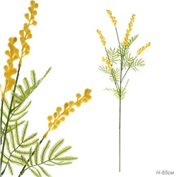 Цветок искусственный Мимоза 85 см / MNY-04 /уп 800/желтая