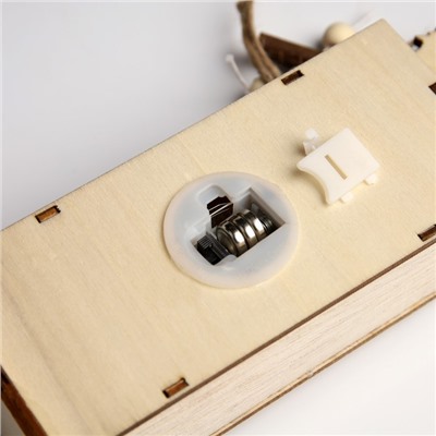 Светодиодная фигура «Фабрика подарков» 7.5×22×5 см, дерево, батарейки LR1130×3 (в комплекте), свечение тёплое белое