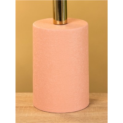 Подсвечник на 1 свечу «Кубок», 10×10×28.5 см, пудровый с золотом