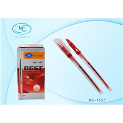 Ручка шариковая масляная "BEST" 0.5 мм красная МС-1157 /красн./ Basir