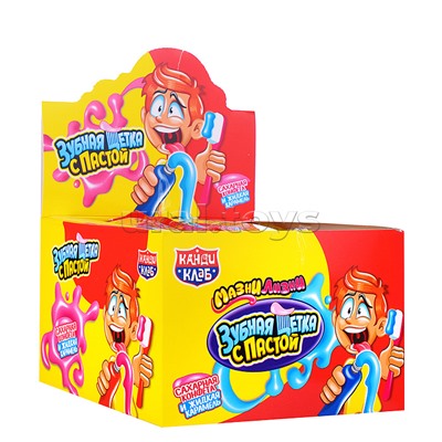 Драже и жидкая карамель "Зубная щетка с пастой" 15г (30шт)