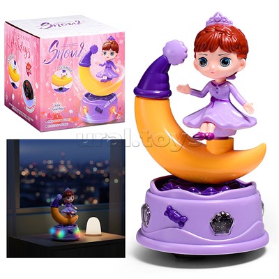 Интерактивная игрушка "Девочка на месяце" в коробке