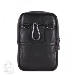 Сумка мужская кожаная кожаный 325016Z black Zinimsk