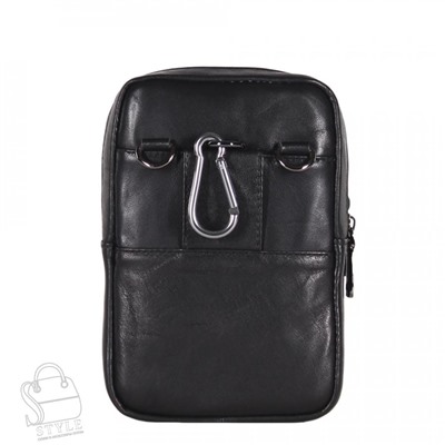 Сумка мужская кожаная кожаный 325016Z black Zinimsk