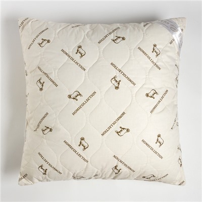 Подушка «Этель», подстёжка — овечья шерсть, 70×70 см, тик