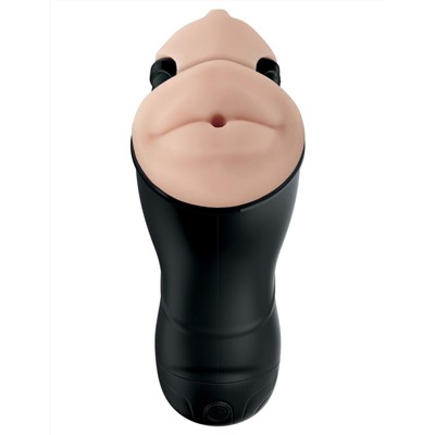 Мастурбатор в колбе с двумя тоннелями Double Penetration Vibrating Stroker