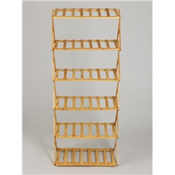 Подставка для цветов Greengo, 6 полок, 50×25×110 см, напольная, бамбук