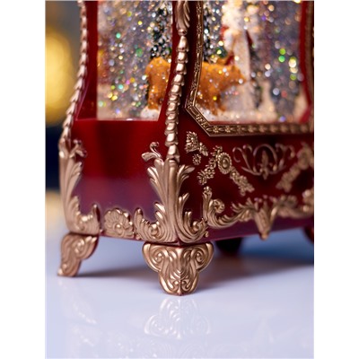 Фигура светодиодная «Граммофон» 36×16×9 см, от батареек 3хААА, музыка, USB, свечение тёплое белое