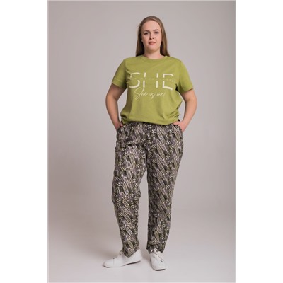 Костюм футболка и брюки М326015Пфч