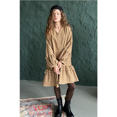 Платье женское  COSY076/02/Бежевый, черный