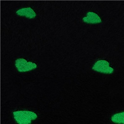 Плед светящийся в темноте «Этель. Love», 180×200 см, корал-флис