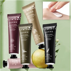 Набор парфюмированных кремов для рук с нацинамидом SADOER (Коллекция 2: Кедр, Роза, Ваниль, Чай, Персик)