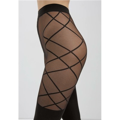Колготки женские CONTE CONCEPT Колготки с имитацией гольфинов и рисунком «ромбы»