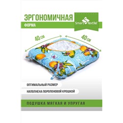 Подушка для мебели из рогожки 40*40см НАТАЛИ, 1072135