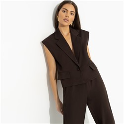 Жилет оверсайз, Стильная натура (brown)