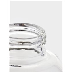 Бутылка для воды, 790 мл, 7.5×23 см, с трубочкой и шкалой времени, стекло, прозрачная