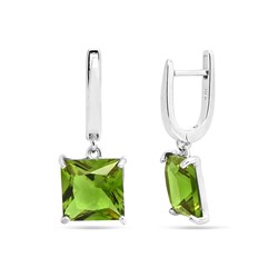 Серьги из серебра султанит, SL-RS-2201
