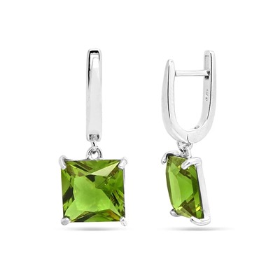 Серьги из серебра султанит, SL-RS-2201