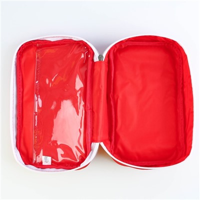 Аптечка дорожная First Aid, красная, 24×12×6 см