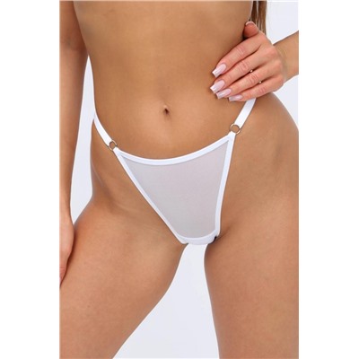 Стринги на регуляторах сетка (Белый)