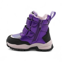 Ботинки мембранные на меху В6675-19 фиолетовые