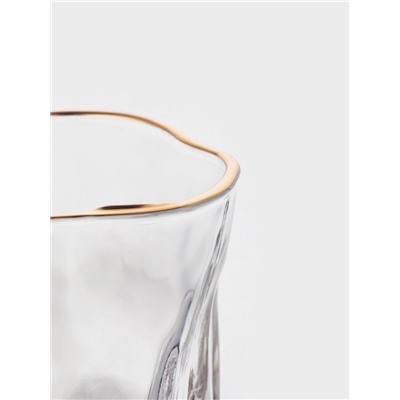 Набор стаканов IceBar.Gold, 250 мл, 6 шт., золотая отводка, стекло, прозрачный