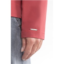 Базовый лонгслив из премиального хлопка с эластаном VILATTE, 1228145