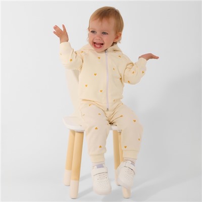 Костюм для девочки (толстовка и брюки) «Крошка Я» Unicorn, рост 62-68 см