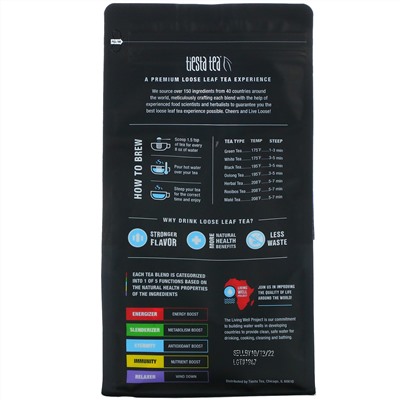 Tiesta Tea Company, Premium Loose Leaf Tea, Blueberry Wild Child, Caffeine Free, 16.0 oz (453.6 g)