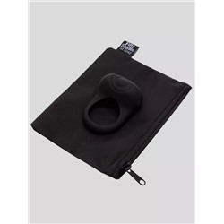 Черное эрекционное виброкольцо Sensation Rechargeable Vibrating Love Ring