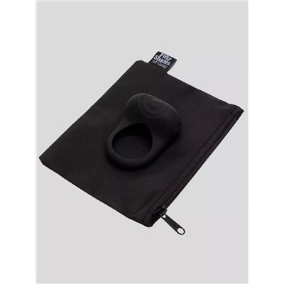 Черное эрекционное виброкольцо Sensation Rechargeable Vibrating Love Ring