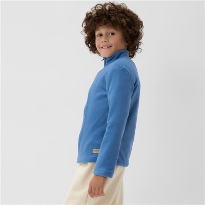Джемпер флисовый детский MINAKU, серо-голубой, рост 116 см