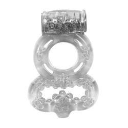 Прозрачное эрекционное кольцо Rings Treadle с подхватом