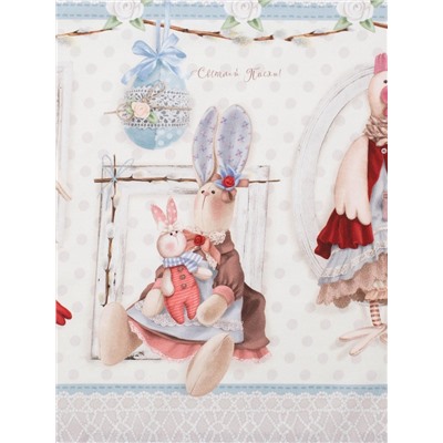 Скатерть «Этель. Пасхальные Тильды», 110×147 см, 100% хлопок, саржа 190 г/м²