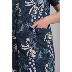 Халат на молнии из хлопка М325364зб