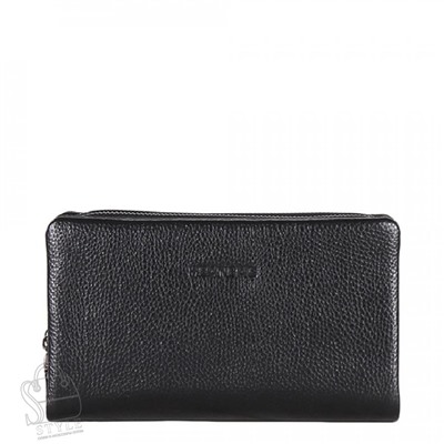 Клатч мужской кожаный 117H black Heanbag