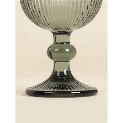 Бокалы для вина SL Home «Модерн», 250 мл, 8×14.5 см, набор 2 шт., стекло, графитовые