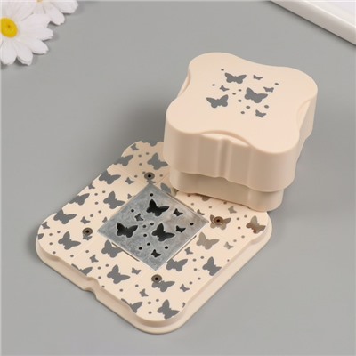 Дырокол фигурный рисунок 3.8×3.8 см «Бабочки», 6.1×6.1×4.1 см